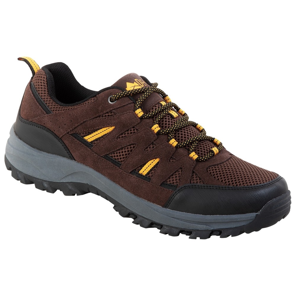 Denali Crest Men's Low Hiking Shoes - Dark Brown, 7.5, 7 1/2